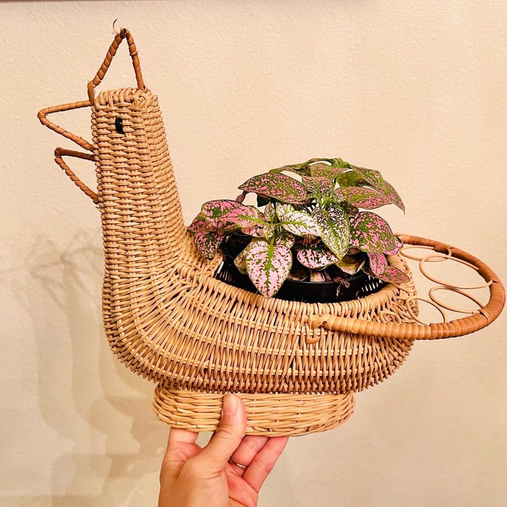 Vintage boho decor Chicken Wicker Basket creel - Picture 8 of 8